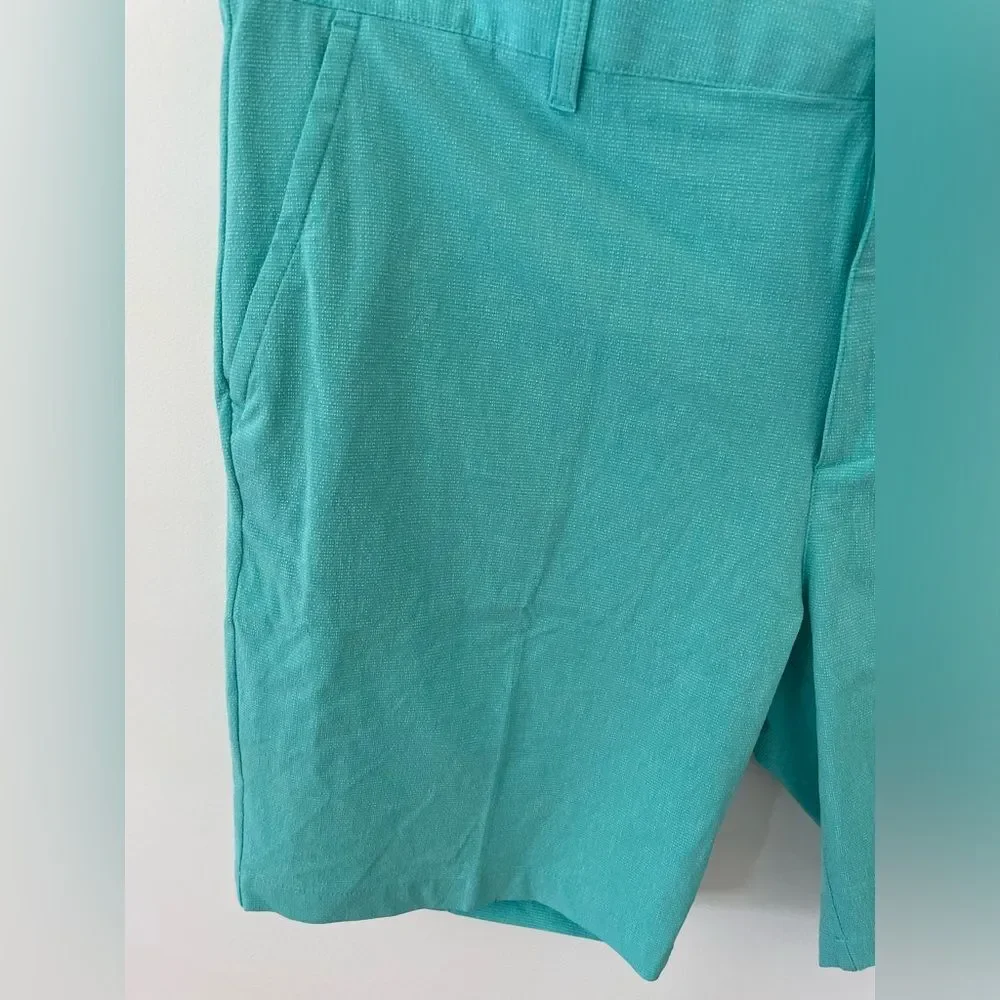 Adidas Shorts Golf Crosshatch Men’s Size 40 Semi Mint Green Performance NWT